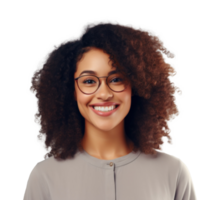 Smiling woman isolated png