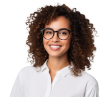 Smiling woman isolated png