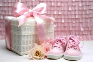 Sugar-sweet anticipation, A pink dream for the baby shower. photo