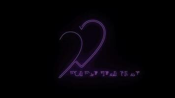 Animated Simple Text Snippet for Purple Heart Day video