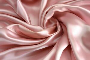 suave elegante rosado seda lata utilizar como Boda antecedentes. ai generativo foto