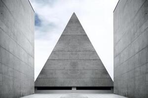 Abstract background of concrete architecture with copy space. photo