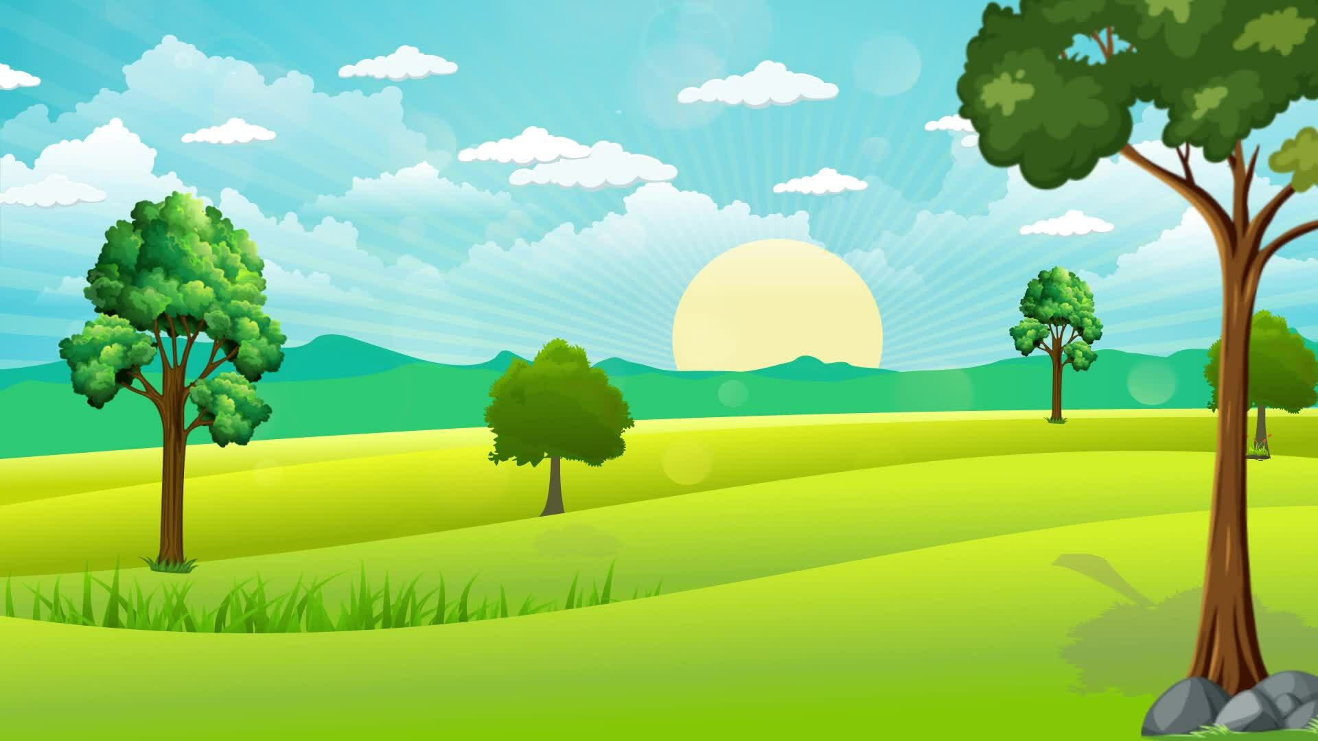 Beautiful Cartoon Background motion video 26431847 Stock Video at Vecteezy