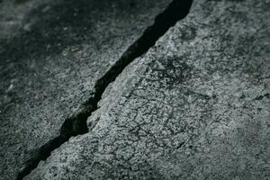 cracked cement floor photo