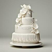 Wedding cake isolated photo