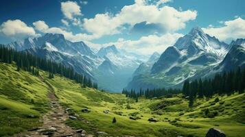 Natural mountain wallpaper photo