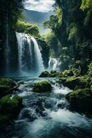 Natural waterfall wallpaper photo