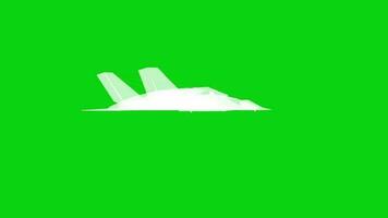 verde schermo combattente Jet raggi X video