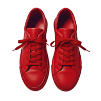 Red sport shoes isolated png