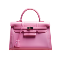 Pink girly bag isolated png