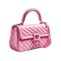 Pink girly bag isolated png