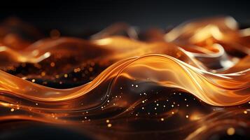 abstract golden background made by AI generative photo