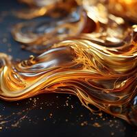 abstract golden background made by AI generative photo