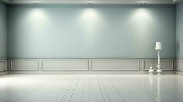 minimalist white interior background, real photography smooth lighting AI generative photo