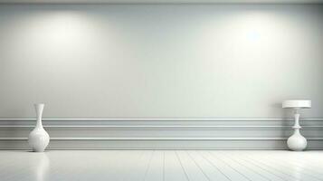 minimalist white interior background, real photography smooth lighting AI generative photo