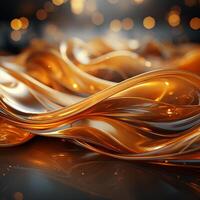 abstract golden background made by AI generative photo