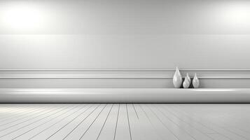 minimalist white interior background, real photography smooth lighting AI generative photo