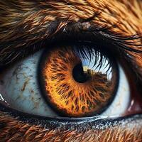 a hyper realistic photo of alpha lion eye, ultra instinc, hyper realistic Generated by AI