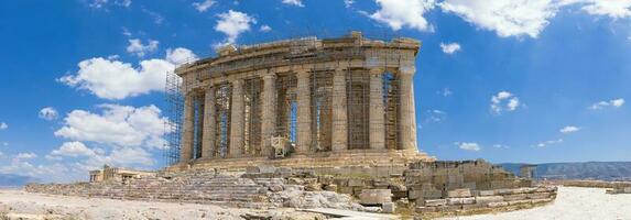 Grecia, antiguo punto de referencia ciudadela acrópolis en Atenas, un la unesco sitio foto