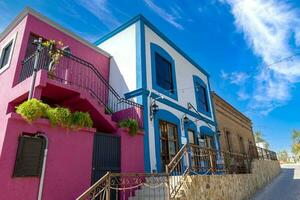 Mexico, colonial streets and colorful architecture of San Jose del Cabo in historic center photo