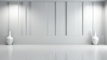 minimalista blanco interior fondo, real fotografía suave Encendiendo ai generativo foto