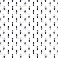 Seamless geometric pattern with navy blue triangle elements on a white background. vector