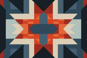 Modern geometric shapes patterns, seamless vector illustration. Pattern designs with modern geometric shapes can be printed as a background image or used for rugs, carpets, or textile fabric.