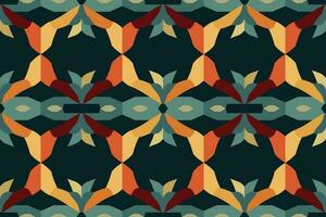 Modern geometric shapes patterns, seamless vector illustration. Pattern designs with modern geometric shapes can be printed as a background image or used for rugs, carpets, or textile fabric.