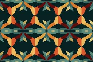 Modern geometric shapes patterns, seamless vector illustration. Pattern designs with modern geometric shapes can be printed as a background image or used for rugs, carpets, or textile fabric.