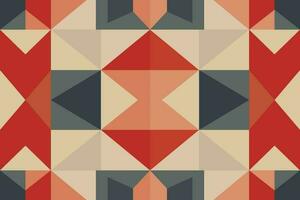 Modern geometric shapes patterns, seamless vector illustration. Pattern designs with modern geometric shapes can be printed as a background image or used for rugs, carpets, or textile fabric.