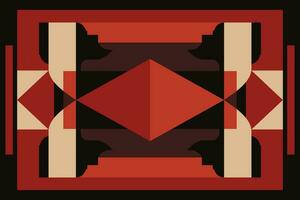 Modern geometric shapes patterns, seamless vector illustration. Pattern designs with modern geometric shapes can be printed as a background image or used for rugs, carpets, or textile fabric.