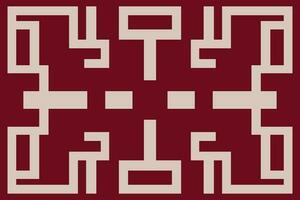 Modern geometric shapes patterns, seamless vector illustration. Pattern designs with modern geometric shapes can be printed as a background image or used for rugs, carpets, or textile fabric.