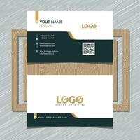 Modern Minimalistic Business card Design vector