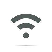 Wifi network icon vector. Wireless fidelity signal connection symbol concept vector