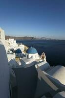Church of the Resurrection of the Lord at Oia village on Santorini island, Greece photo