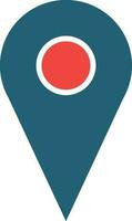 Location Vector Glyph Two Color Icon For Personal And Commercial Use.