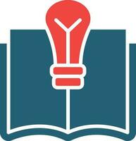 Knowledge Vector Glyph Two Color Icon For Personal And Commercial Use.