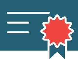 Diploma Vector Glyph Two Color Icon For Personal And Commercial Use.