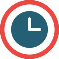 Timeout Vector Glyph Two Color Icon For Personal And Commercial Use.