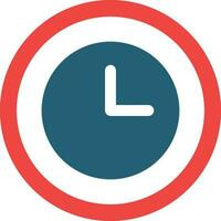 Timeout Vector Glyph Two Color Icon For Personal And Commercial Use.