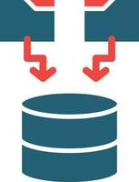 Data Vector Glyph Two Color Icon For Personal And Commercial Use.
