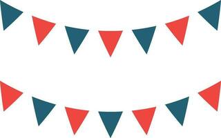 Bunting Glyph Two Color Icon For Personal And Commercial Use. vector