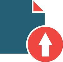 Export File Glyph Two Color Icon For Personal And Commercial Use. vector