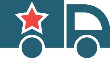 Vehicle Glyph Two Color Icon For Personal And Commercial Use. vector