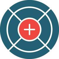Scope Glyph Two Color Icon For Personal And Commercial Use. vector