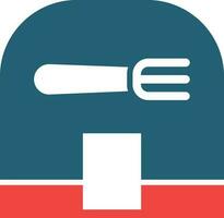 Canteen Glyph Two Color Icon For Personal And Commercial Use. vector