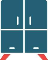 Cabinet Glyph Two Color Icon For Personal And Commercial Use. vector