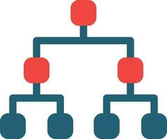 Site Map Glyph Two Color Icon For Personal And Commercial Use. vector