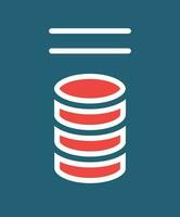 Data Glyph Two Color Icon For Personal And Commercial Use. vector