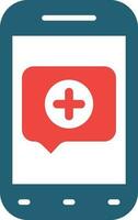 New Message Glyph Two Color Icon For Personal And Commercial Use. vector